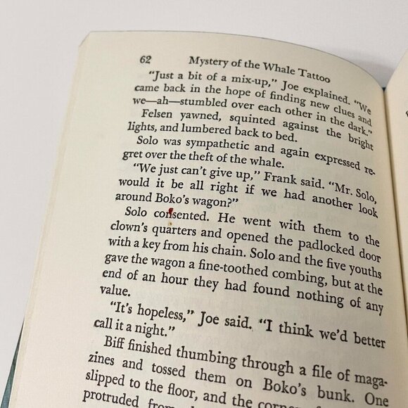 Vintage 1968 Hardy Boys No 47 Mystery of The Whale Tattoo by Franklin W Dixon - Picture 16 of 16